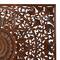 Brown Wood Handmade Intricately Carved Floral Wall Decor with Mandala Design Set of 3 22", 48"